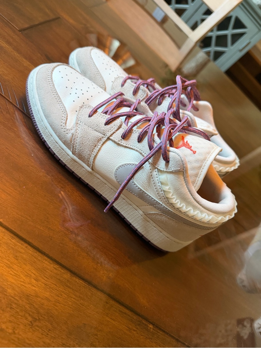 Jordan1 Low GS Sail Violet Dust Women Low-Top